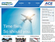 Tablet Screenshot of easyairportparking.com