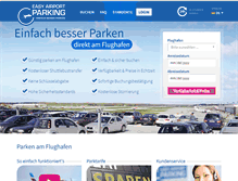 Tablet Screenshot of easyairportparking.de